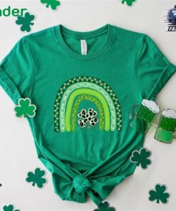 Shamrock Leopard Rainbow St Patrick's Day T-shirt St Patrick's Day Shirt