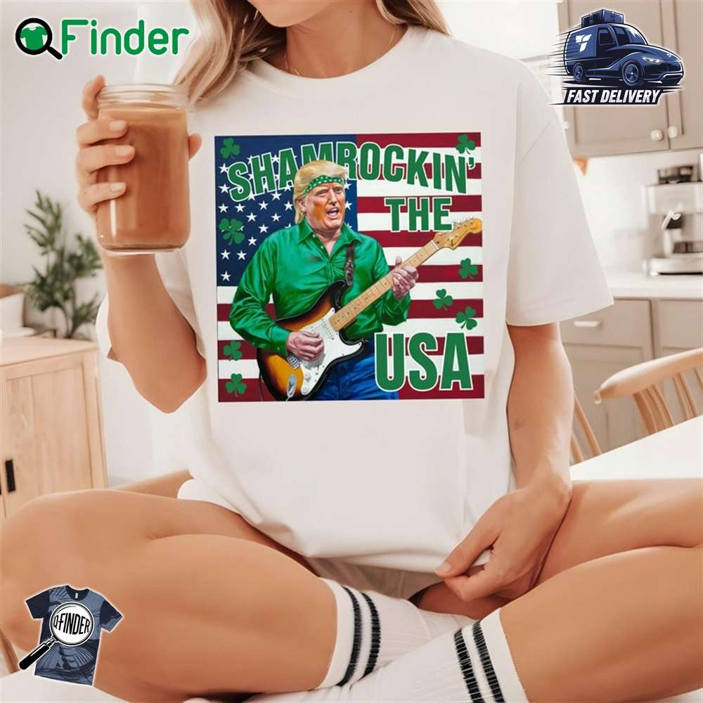 Trump Shamrockin' The Usa Shirt Happy Stpatrick's Day Shirt Trump Stpatrick's Day Funny Shirt Trump Shamrockin' The Usa Shirt Happy Stpatrick's Day Shirt Trump Stpatrick's Day Funny Shirt