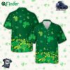 Happy St Patrick's Day Hawaiian Shirt Gold Coins Shamrock Button Up Shirt