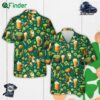 Leprechaun Drinking St Patrick's Day Hawaiian Shirt Irish Drinking Team Shirt For Beer Lover