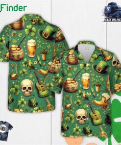 St Patrick's Day Hawaiian Shirt Rish Drinking Team Shirt For Beer Lover