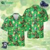 St Patrick's Day Bigfoot Hawaiian Shirt Sasquatch Beer Leprechaun Hat St Pattys Day Button Up Shirt