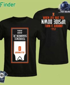 Upside Down Banner Terrence Shannon Jr Shirt