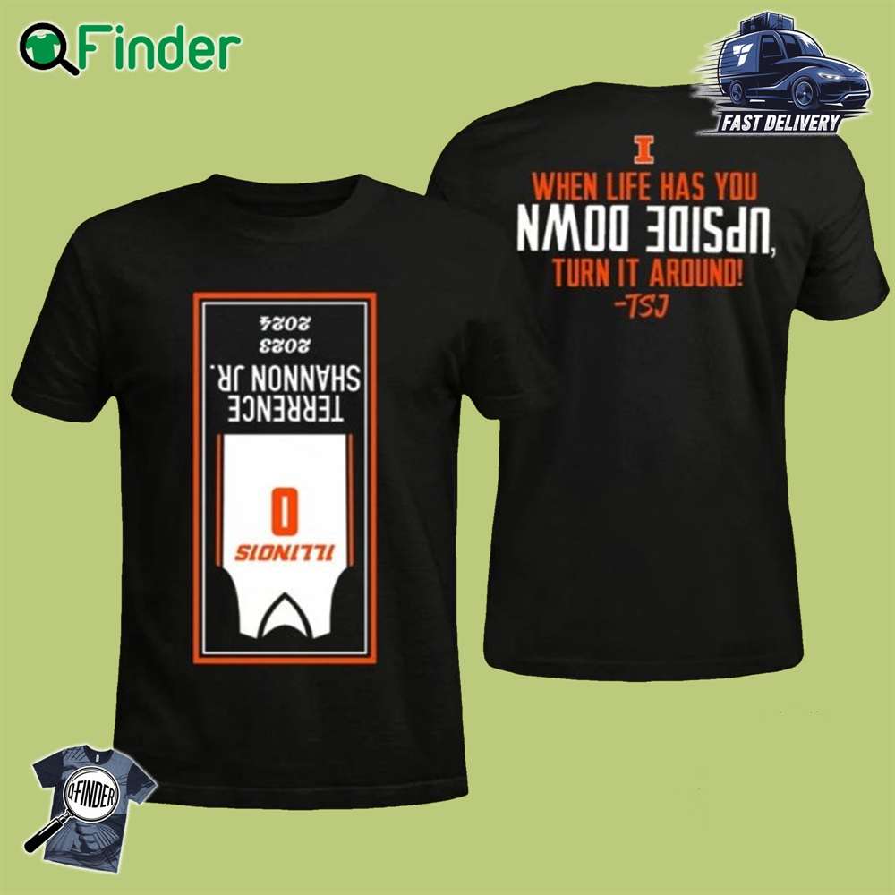 Upside Down Banner Terrence Shannon Jr Shirt Upside Down Banner Terrence Shannon Jr Shirt