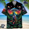 Alien Bigfoot Texas State Hawaiian Shirt