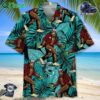 Bigfoot With Pickle Hawaiian Shirt