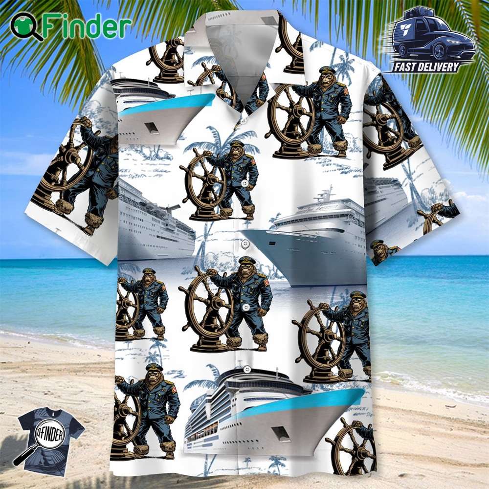 Bigfoot Captain Cruise Hawaiian Shirt Bigfoot Captain Cruise Hawaiian Shirt