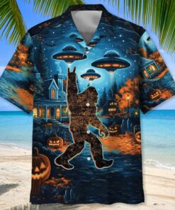 Bigfoot Chill The Halloween Night Hawaiian Shirt