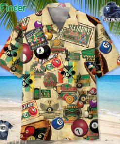 Billiard Vintage Hawaiian Shirt Men