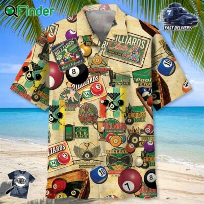 Billiard Vintage Hawaiian Shirt Men