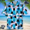 Black Cat Blue Hawaiian Shirt