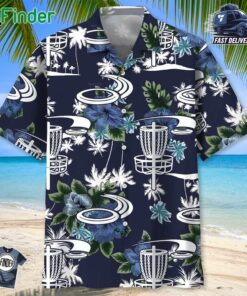Disc Golf Blue Nature Hawaiian Shirt