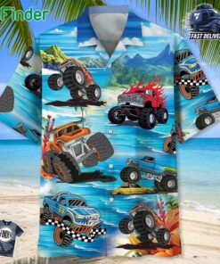 Beach Monster Truck Hawaiian Shirt