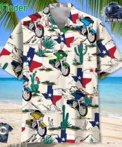 Desert Texas Motorcycle Hawaiian Shirt