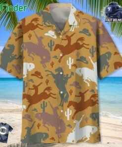 Colorful Cowboy Hawaiian Shirt
