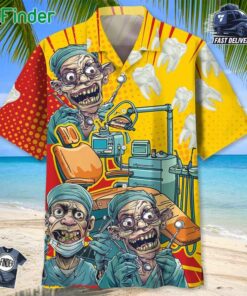 Mad Dentist Graphic Art Hawaiian Shirt