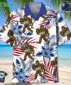 Let's Go Fishing Bigfoot Hawaiian Shirt
