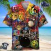 Drum Color Hawaiian Shirt Men