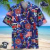 Funny Firefighter Blue Hawaiian Shirt