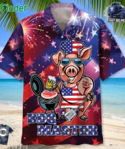 Funny Bbq Master 4th Of July Hawaiian Shirt