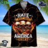 Hate Won't Make America Great Hawaiian Shir