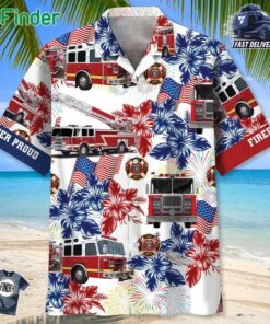 Fire Truck Proud Hawaiian Shirt