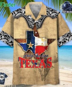 Hold The Line Texas Hawaiian Shirt