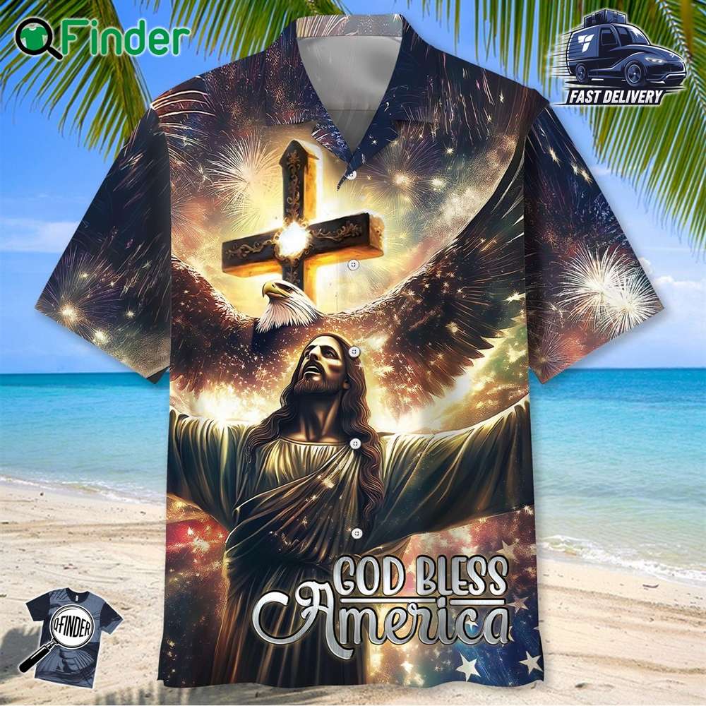 Faith God Bless America Hawaiian Shirt Faith God Bless America Hawaiian Shirt