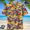 Firefighter Truck Hawaiian Shirt