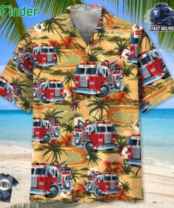 Firefighter Truck Hawaiian Shirt