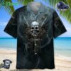 Gothic Skull Art Hawaiian Shirt