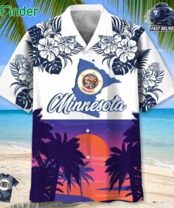 Minnesota State Sunset Hawaiian Shirt