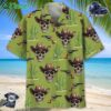 Pastel Green Cowboy Hawaiian Shirt Men