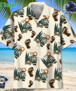 Sasquatch Drinking Campfire Like A Regular Campfire But Way More Drunk Hawaiian Shirt
