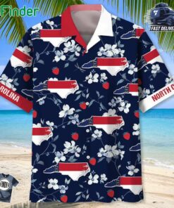 North Carolina State Blue Hawaiian Shirt