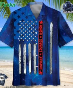 Police Bravery Courage Hornor Hawaiian Shirt