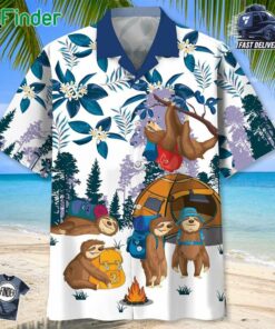 We Will Get There When We Get There Sloth Hiking Team Hawaiian Shirt