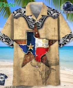 Texas The Lone Star State Pocket Hawaiian Shirt