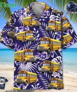 Tropical School Bus Hawaiian Shirt
