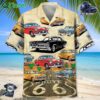 Vintage Classic Car Route 66 Hawaiian Shirt