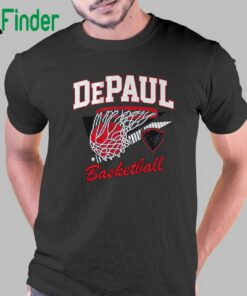 Depaul Blue Demons Throwback Basketball T-shirt