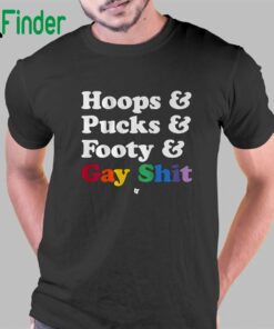 Sarah Spain Hoops & Pucks & Footy & Gay Shit T-shirt