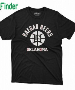 Oklahoma Basketball Raegan Beers Name Number Ball T-shirt