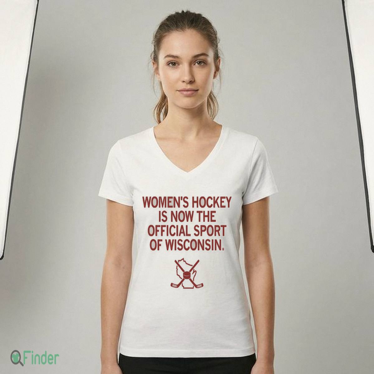 Women's Hockey Official Sport Of Wisconsin T shirt Women's Hockey Official Sport Of Wisconsin T-shirt