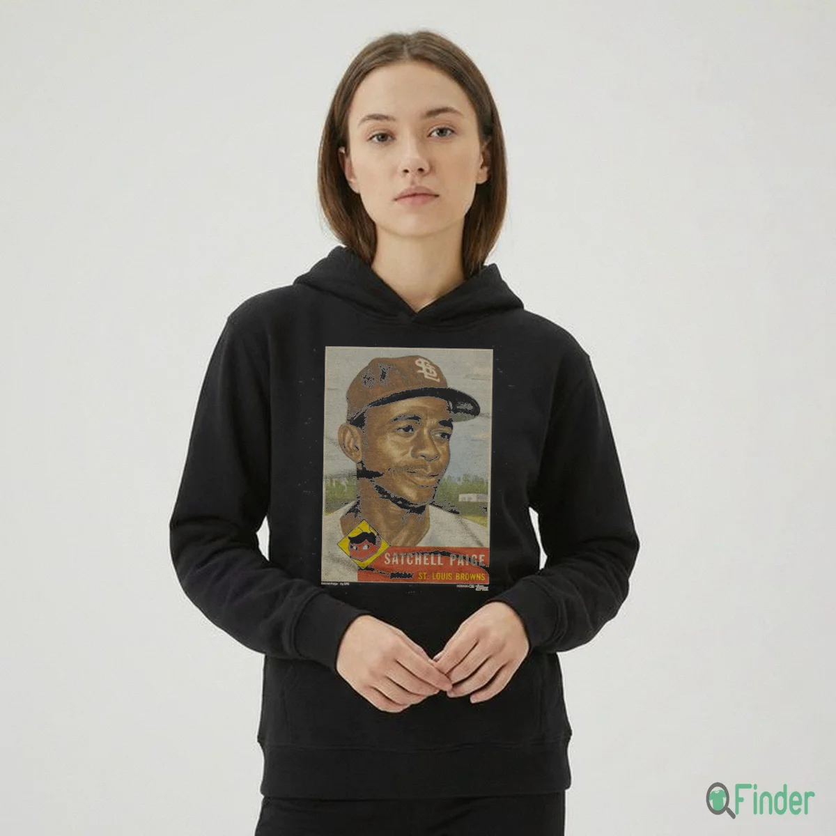 1953 Topps Baseball Satchel Paige Browns Shirt 1953 Topps Baseball Satchel Paige Browns Shirt