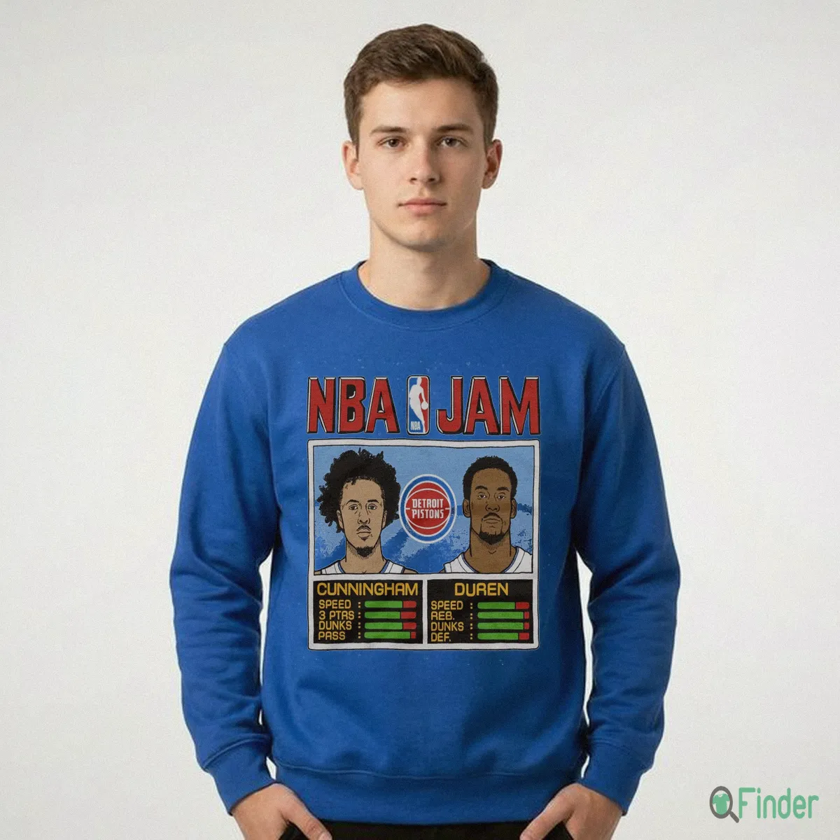 NBA Jam Pistons Cunningham And Duren T Shirt NBA Jam Pistons Cunningham And Duren T Shirt