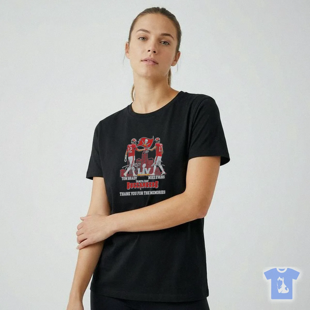 Tampa Bay Buccaneers Tom Brady And Mike Evans Thank You For The Memories Signatures T Shirt Tampa Bay Buccaneers Tom Brady And Mike Evans Thank You For The Memories Signatures T Shirt