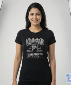 Anze Kopitar Los Angeles All Time Points Leader WHT Shirt