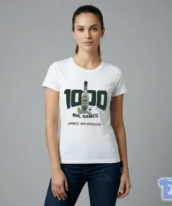 Official Jared Spurgeon 1000 Nhl Games Shirt