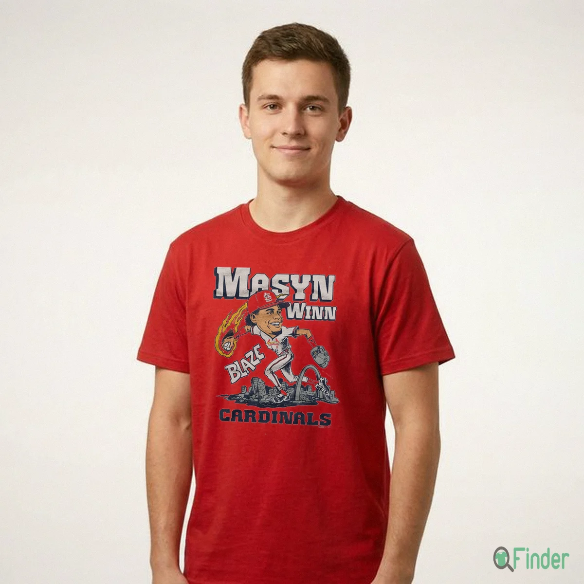 Cardinals Masyn Winn Blaze T Shirt Cardinals Masyn Winn Blaze T-Shirt